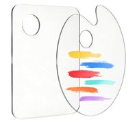 Paint Palette Set - Acrylic | 2 Piece Non Stick Mixing Tray For Artists
