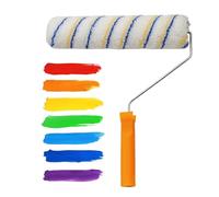 Paint Roller Brush | Painting Tool for House Projects Renovation Supplies | Roller and Brush for Walls, Cabinets, Doors, Fences, Decks and Crafts Painting