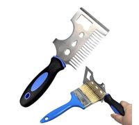 Paint Roller Cleaner Brush | Stainless Steel Anti-Slips Grip Multifunctional Ergonomic,Paint Brushs Roller Cleaning Comb - for Home Repair Construction Work Travel DIY Engineerings