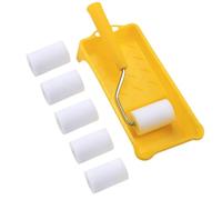 Paint Roller Kit - Mini Edge Painting System with Brush & Tray | Precision Wall Trim Edger Tool for Clean Lines on Baseboards, Corners, and Ceilings | Home Room Makeover Supplies for Smooth