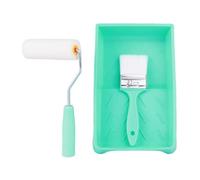 Paint Roller Kit, Professional Painting Tool, Short Handle Design, Sturdy Smooth Applicator, Renovation Accessory for Cabinets, Doors, Decks, Crafts, Fences, House Projects, 9.06x5.71x1.77 inches