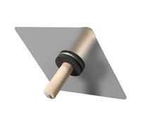 Paint Scraper Tool, Concrete Plaster Spatula, Stainless Steel Scraper Wooden Handle Putty Knife, Heavy Duty Wall Repair Tool for Concrete Mud Plaster Drywall Cleaning Use 12.2x12.2x5.51 inches