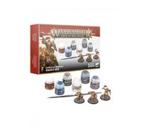 Paint Set Stormcast Eternals Warhammer Age of Sigmar Juego de pintura con colores pincel Starter y 3 miniaturas Hijos Eternos de la Tormenta