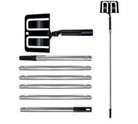 Paint Shield for Spraying, Adjustable Extended Spray Paint Shield with 6 Extension Sticks, Wide Coverage Overspray Protection Design, Exterior Painting Spray Guard Tool, for Wall Ceiling Door Corner