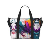 Paint Splatter - Bolsa de viaje para mujer, bolsa de mano grande para fin de semana, bolsa de entrenamiento para gimnasio, bolsa de hospital para mamá, Black, Talla única