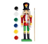 Paintable Nutcracker - Painting Ornament Figure, Nutcracker Painting Kit with Creative Design, Craft Activity for Kids, Adult, Party, Shelf, Bedroom, Living Room, Cabinet, Halloween, Thanksgiving