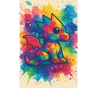 Paintball Chaos Dragon || Lined Notebook, 6x9, 120 Pages: Playful rainbow companion for creative journaling, writing, or wild idea bursts