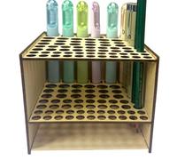 Paintbrush Holder Organizer - Soporte para almacenamiento de escritorio, Square Paint Brush Rack | Multi Slot Art Tool Organization System, Sixty Seven Hole Creative Supply Arrangement Solution for