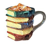 Painted Book - Taza, 3D Painted Aesthetic Drinkware | 12 x 8 x 8 cm Book Coffee Cup Funny Mugs,Versatile For Women Bookish Readers Teacher Home Library Office Desk Decor Travel Tea Milk Water