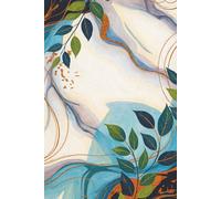 Painted Print Hard Cover Aesthetic Journal Notebook 6x9 Inch for Work & Note Taking