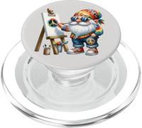 Painter GNOME In Groovy Dress For Women Men and Hippies PopSockets PopGrip para MagSafe