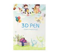 Painting Book Printing Pen - 10.04x6.69 Inches Printed Painting Stencils, Reusable 40 Patterns Paper Template With 2 Clear Plates | Drawing Stencils For Boys Girls DIY Art