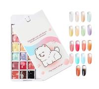 Painting Gel - 18 Grid OmbreGel NailPolish | Gel Nail Kit Rotating Flîp Top High Saturation Gradient Blush Transfer Soliđgel Long Lasting Smooth Texture | Salon DIY Manicure Design