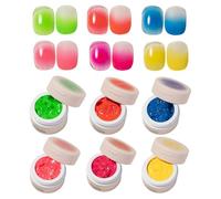 Painting Gel, Nail Polish Set, 6 Color Patting Gel, Gradient Sponge Application, Long-Lasting Shine, Ideal for Salon Home Beginner Manicure, 0.27oz Each, Multicolor, 6 Pieces