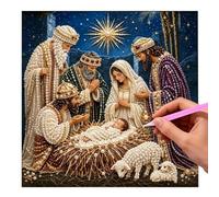 Painting Kit - 20x20cm (160g) DIY Pearl | Jesus Nativity Scene Craft