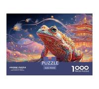 Painting of An Adorable Frog 1000 Piezas Corte Preciso Rompecabezas Money Toad Divertido Jigsaw Educativo Amigos 70x50cm/1000pcs