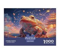 Painting of An Adorable Frog 1000 Piezas Papel Premium Rompecabezas Money Toad Alivio Estrés Jigsaw Educativo Amigos 70x50cm/1000pcs