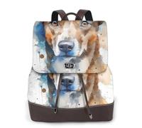 Painting of ItaliCapuchin Dog Ladies Travel Fashion Back Pack,Casual Backpack Print Women's Leather Backpack for Work