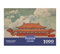 Painting of The Forbidden City 1000 Pcs Premium-Karton Puzzle Forbidden City Lebendige Bilder Familienspiel Puzzles Als Geburtstagsgeschenke 52x38cm/1000pcs