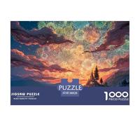 Painting of The Forbidden City 1000 Pcs Stabiler Karton Puzzle Colorful Sunset Stressabbau Kreatives Spiel Puzzles Für Erwachsene Und Kinder 38x26cm/1000pcs