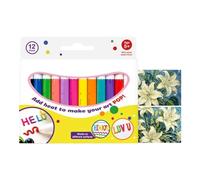 Painting Pen 12 Pieces Colorful Safe Quick-Drying DIY printing pens