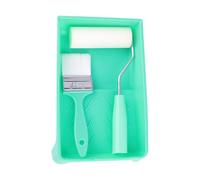 Painting Roller Kit, Compact Short Handled Paints Roller Set with Tray, 9.06x5.71x1.77 Inches Mini Paint Tool Kits for House Projects, Touch Ups, Doors, Decks, Cabinets, Crafts, Renovation