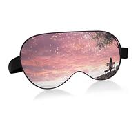 Painting Sky Stars Sleep Eye Mask, Sleeping Mask & Blindfold con diadema elástica Soft Comfort Eyeshade Sleep Cover para Travel Yoga Nap