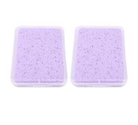 Painting Sponge Set Soft Durable Absorbent Rectangular Sponges for Crafting Cleaning Art Home Decor Projects 2Pcs Sponge Foam with Storage Box Christmas Gifts (Purple)