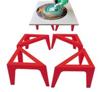Painting Stands - 4pcs Canvas Support Stands, Wooden Art Display Holders