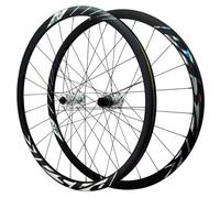 Paire Roues Vélo Route Frein Disque 700C Alliage D'aluminium Jantes 24 Trous Avant 2 Arrière 4 Roulements Moyeux Libres HG Dégagement Rapide 100/135mm pour 7 À 12 Vitesses