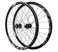Paire Roues Vélo Route Frein Disque 700C Alliage D'aluminium Jantes 24 Trous Avant 2 Arrière 4 Roulements Moyeux Libres HG Dégagement Rapide 100/135mm pour 7 À 12 Vitesses