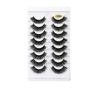 Pairs Volume 8D Pack Dramatic Lashes Lashes Cat- False Multipacks Wispy Faux Minks Long 8 Thick Eyelashes Lashes Eyelashes Eyelashes Eyelashes Eyeliner Waterproof (I, One Size)