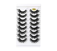 Pairs Volume 8D Pack Dramatic Lashes Lashes Cat- False Multipacks Wispy Faux Minks Long 8 Thick Eyelashes Lashes Eyelashes Eyelashes Eyelashes Eyeliner Waterproof (G, One Size)