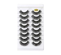 Pairs Volume 8D Pack Dramatic Lashes Lashes Cat- False Multipacks Wispy Faux Minks Long 8 Thick Eyelashes Lashes Eyelashes Eyelashes Eyeliner Waterproof (F, One Size)