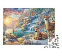 País de Las Maravillas de Invierno Puzzle De 1000 Piezas Puzzle Altamente jugable Cartón Reciclado, Excelente Regalo para Todas Las Edades 70x50cm/1000pcs