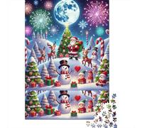 País de Las Maravillas Festivo Magia Navideña Rompecabezas de 1000 Piezas Papel Reciclado Regalos para Mujeres y Hombres Extremadamente Difícil y Desafiante 70x50cm/1000pcs