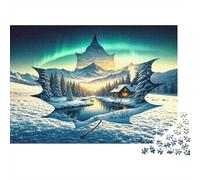 País de Las Maravillas Invernal Puzzle 1000 Piezas Papel Reciclado para Adultos Puzzle para Adultos Juego Familiar Divertido desafiante Excelente Idea de Regalo para Mujeres y Regalos para Hombres