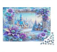 País de Las Maravillas Invernal Puzzles 1000 Piezas Papel Reciclado para Adultos Puzzle para Adultos Imposible difícil desafiante Juego Educativo Excelente Idea de Regalo para descompresión