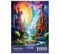 País de Las Maravillas Puzzle Imposible,desafío for Adults Juego EduGatoivo 1000 Piezas Obra De Arte De Juego De para Adultos Y Niños 38x26cm/1000pcs