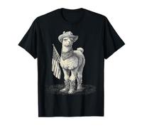 País Vaquero Alpaca Vintage Rodeo Vaquera Llama Occidental Camiseta