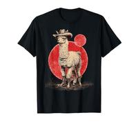 País Vaquero Alpaca Vintage Rodeo Vaquera Llama Occidental Camiseta