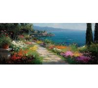 Paisaje 5D Diamond Painting, Planta Diamond Painting Adultos, DIY Cuadro Diamante Accesorios, 5D Dibujos con Diamantes Art Kit Manualidades Adultos, Regalo, Primavera Decoracion Hogar, 110x50cm R-6337