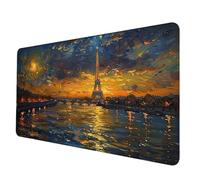 Paisaje Alfombrilla Ratón XXL 1200 X 600 mm, Impermeable Alfombrilla Escritorio ParíS Mouse Pad con 3MM Bordes Cosidos Material Oficina Mousepad Base de Goma Antideslizante para Jugadores -hjw2506GN