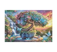 Paisaje árbol Antiguo Bosque Rompecabezas 1000 Piezas Cartón Resistente para Principiantes Ocio Doméstico Reducir Estrés Decoración Hogar Regalo Ideal 1000 PCS/75x50cm