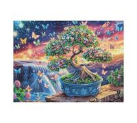 Paisaje árbol Antiguo Bosque Rompecabezas 500 Piezas Cartón Resistente para Principiantes Ocio Doméstico Reducir Estrés Decoración Hogar Regalo Ideal 500 PCS/52×38cm