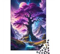 Paisaje árbol fantasía 1000 Piezas Cartón Grueso Rompecabezas Premium para Adultos Difícil Desafío Juego 70x50cm/1000pcs