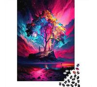 Paisaje árbol fantasía 1000 Piezas Stock De Cartas Premium Rompecabezas Conjunto Amantes De La Familia Divertido Juego Alivio del Estrés Decoración De Paredes 38x26cm/1000pcs