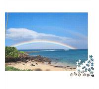 Paisaje Arcoíris Puzzle de 1000 Piezas de Papel para Adultos Juego Educativo Naturaleza Relajante Decoración de Pared 52x38cm/1000pcs