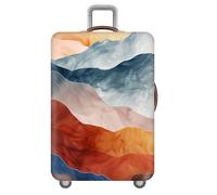 Paisaje Arquitectura ImpresióN Funda para Equipaje De 18 A 32 Pulgadas,Protector Lavable para Maletas con Ruedas,EláStico Funda para Maleta,A Prueba De Polvo,Luggage Cover (Color 1,M(22-24inch))