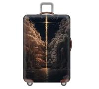 Paisaje Arquitectura ImpresióN Funda para Equipaje De 18 A 32 Pulgadas,Protector Lavable para Maletas con Ruedas,EláStico Funda para Maleta,A Prueba De Polvo,Luggage Cover (Color 4,M(22-24inch))